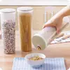 Caixa de Armazenamento de Macarrão Pote de Armazenamento de Macarrão de Cozinha Garrafa de Plástico de Grau Alimentício Pote de Armazenamento Transparente Pote de Armazenamento de Grãos