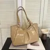 Bolsa tote transfronteiriça estilo coreano retrô inspirada em faculdade, nova coleção outono 2026, moderna, de grande capacidade, simples e versátil, para ombro