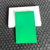 Folha de alumínio metálico multicolorido/cartão de visita com marcação a laser/material de depuração para gravação/liga de alumínio-magnésio máquina de fibra óptica 50 folhas