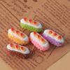 Comida de imitación juego diy accesorios adornos de pastel en miniatura fresa crema pan resina joyería bolsa sorpresa materiales hechos a mano