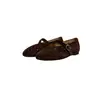 Sapatos de Salto Baixo Vazados para Mulheres 2026 Verão Novo Versátil Confortável Uso Duplo Slip-On Planos Mary Janes para Mulheres