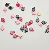 Colgante en Forma de Corazón, Encanto de Dibujos Animados Coloridos Pintado, Material DIY para Cadena de Teléfono, Accesorios de Joyería, Componentes de Aleación, Collar