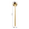Cuchara de Acero Inoxidable Cuchara Redonda Pequeña Creativa Cuchara de Café Cuchara para Remover Cuchara Doméstica para Condimentos Cuchara de Postre Taza Cuchara Pequeña