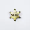 Insignia de Policía de Estrella de Cinco Puntas Europea y Americana Broche de Aleación Ropa Sombrero Mochila Joyería Medalla Insignia de Pin de Bronce Accesorios Stock Listo