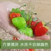 Modelo de fresa simulada, Rodajas de fresa verdes y blancas, Fruta falsa de plástico PVC, Accesorios de fotografía, Materiales didácticos cognitivos para niños, Artículos decorativos
