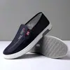 Zapatos de Tela para Hombre, Zapatos de Lona de Mezclilla, Zapatos Slip-On Cómodos y Transpirables, Suela Suave, Antideslizantes, Resistentes al Desgaste, Casuales y Versátiles