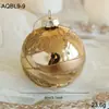 Bola de Cristal Colorida de 8CM con Purpurina, Bola Colgante para Decoración de Árbol de Navidad, Adorno de Bola Hueca, Decoración Festiva