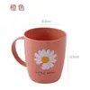 Vaso para lavar para uso doméstico, vaso para cepillarse los dientes para dormitorio de estudiante, juego de vasos para enjuague bucal simple y creativo para parejas y niños