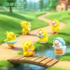 Nuevo impermeable de PVC lindo patito amarillo paisaje en miniatura jardinería DIY manualidad de plástico adorno de escritorio para coche