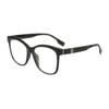 La Historia de las Rosas Mismo Marco Negro Liso Gafas Anti-Azul TR90 Gafas Cuadradas Planas Marco Grande Gafas tr90 para Mujer