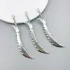 Conjunto Misto de 20 Pingentes de Espada, Pulseiras Criativas Feitas à Mão DIY, Colares, Chaveiros, Pequenos Acessórios de Pingente