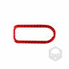 Adecuado para Benz nueva Clase C GLC W205 fibra de carbono manija de copiloto pegatinas de marco accesorios de modificación interior de coche
