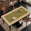 Toalha de Mesa Floral, Impermeável e à Prova de Óleo de Alta Qualidade, Toalha Espessa Retangular para Mesa de Centro, Luxo Leve e Sensação de Alta Qualidade