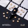 Mini Pedrería para Uñas Color Champán, Pedrería Irregular de Fondo Plano, Decoraciones para Uñas, Pedrería Mixta Color Champán, Accesorios de Pedrería para Uñas