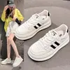 Zapatillas Blancas Versátiles para Mujer, Nuevo Estilo Otoño 2025, Zapatillas con Plataforma de Suela Gruesa Suave, Zapatos Casuales Deportivos para Estudiantes