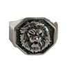 Nuevo Anillo de León Dominante Transfronterizo Joyería de Mano Anillo de Aleación de Cabeza de León Personalizado Retro Europeo y Americano Venta al por Mayor