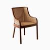 Silla de Comedor Silla de Ratán Silla Vintage Respaldo Alto Reclinable Estancia en Casa Restaurante Mesa y Silla Madera Maciza Bolsa Suave Estilo Silencioso Medio Antiguo Silla de Ocio