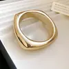 Pulseira Geométrica Redonda Quadrada de Acrílico Transfronteiriça Europeia e Americana, Pulseira Personalizada de Nicho Exagerada, Pulseira de Luxo Leve e de Alta Qualidade