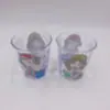 Novo Copo de Enxaguante Bucal Transparente Não Frágil para Crianças Desenho Animado Fofo Copo de Beber Viagem Portátil Copo de Escova de Dentes Atacado