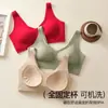 Venda Direta de Fábrica Popular Transfronteiriça Alça Larga Simples Cor Sólida Amor Base Líquida para Roupa Íntima Sutiã Pequeno Push-Up