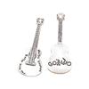 Accesorios de Joyería de Aleación Casa de Música Retro Colgante de Guitarra Digital Collar DIY Punto al por Mayor
