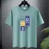 Fabricante Direto Nova Camiseta Masculina de Manga Curta para o Verão Camisa Básica Masculina de Manga Meia-Manga Versão Solta Respirável Absorvente de Suor Gola Redonda