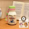 Nueva taza térmica de acero inoxidable 316, con un diseño creativo y artístico, perfecta para estudiantes, con un estilo de taza de leche portátil, lindo y adorable.