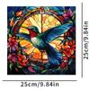 Flor Beija-Flor Transfronteiriça Pássaro 3D Colorido Eletrostático Adesivos de Vidro Anti-Pássaro Impacto Janela Adesivos de Vidro Estático Decoração