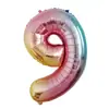 Balões de Folha de Alumínio Digitais Grandes Versão Americana 40 polegadas Embalados Individualmente Decorações de Aniversário Infantil Balões Flutuantes de Hélio