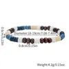 Moda Europea y Americana Nueva Personalidad Cuentas de Madera de Cáscara de Coco Pulsera con Cuentas de Concha Triturada Hip-Hop Moderno para Hombre Pulsera de Nicho Transfronteriza para Hombre