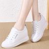 Zapatos Blancos de Marca para Mujer Primavera y Otoño Nuevos Tacón de Cuña Transpirables Deportivos Casuales Zapatos de Mujer para Combinar con Todo Zapatos de Estudiante