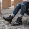 2023 otoño e invierno nuevas botas Martin para pareja para hombre retro punta redonda botas de cuero moda juventud piel de vaca botines para hombre Martin