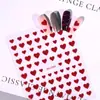 Adesivos de Coração com Glitter à Prova d'Água Estilo Doce Decoração de Unha Fofa Celebridade da Internet Adesivos de Nail Art Mais Vendidos Atacado DH