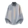 Suéter para hombre de nuevo estilo 2026 con diseño de dos piezas falso, que presenta cuello de camisa y tejido de punto, perfecto como capa interior para abrigarse en otoño e invierno