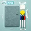 Cuaderno Pizarra A5 Fácil de Borrar y Escribir Cuero de Doble Cara Cuaderno Pizarra Papel Materia Médica Portátil Pu Pizarra para Estudiantes