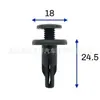 90505-SM4-003 é um clipe de retenção tipo push para o para-lama dos para-choques dos carros Honda Accord e CR-V