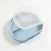 Plato para bebé, charola para comida de bebé, plato dividido de silicona tipo ventosa para autoalimentación, vajilla infantil, plato anticaídas