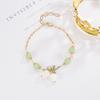Pulsera Suzuki con diseño de flor retro verde de hada Mori, elegante y moderna, ideal para novias (2022)
