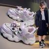 Zapatos de Niña Zapatos de Malla 2024 Nuevo Otoño Zapatilla Infantil Hueca Transpirable Zapatos Torre Niña de Moda para Correr Niño Grande