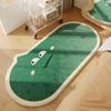 Imitación Cachemira Expresión Divertida Alfombra de Noche Dibujo Animado Dormitorio Principal Noche Vestidor Alfombra de Piso Tatami Estera para Ventana de Bahía