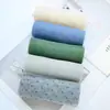 Tela de gasa estilo coreano con estampado de cuadros y lunares, con diseños en forma de corazón, para proyectos de manualidades DIY, como la creación de scrunchies y gomas para el pelo con forma de nube.