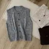 Chaleco de Otoño Temprano 2026 / Chaleco de Punto de Diamantes Sencillo Versátil Estilo Coreano para Mujer Top Chaleco Suéter Nuevo Llegado Otoño Invierno