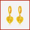 Aretes de hoja de oro de Vietnam, aretes de borla, aretes de flor de oro de imitación, joyería caliente en vivo para mujer al por mayor
