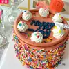 Açúcar Granulado Colorido Kai Bei para Bolo, Donuts, Maçã Caramelada, Decoração de Confeitaria, Açúcar, Chocolate, Granulados Coloridos, Bolinhas de Açúcar, Comestível
