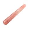 Venta Directa de Fábrica de Palo de Masaje de Jade Cristal Natural de 110 mm, Pluma de Acupuntura, Herramienta de Masaje para Relajación Muscular, Cuarzo Rosa Natural Universal