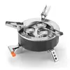 Estufa de Cassette de Alta Potencia para Exteriores, Estufa de Tres Quemadores de Una Pieza, Utensilios de Cocina Portátiles para Camping, Mini Estufa de Gas con Cartucho de Gas, Personalizable
