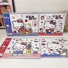 Caderno de Desenho Espiral Portátil A4 Sanrio para Crianças, Livro de Colorir e Pintar com Acabamento em Folha de Ouro, Inclui Adesivos