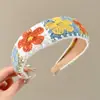 Diadema retro de ala ancha con lunares, adecuada para frentes amplias, para lavarse la cara, uso diario, versátil, ligera y que irradia una vibra lujosa y sofisticada