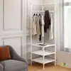Perchero de Esquina, Perchero para Ropa, Perchero Triangular, Estante de Almacenamiento para Dormitorio, Perchero de Pie para Ropa, Montado en la Pared