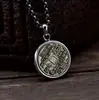 Pingente Flor Espírito da Montanha em Prata Esterlina 925, Pingente Colar Bagua Saco de Dinheiro Vintage Pingente Charme de Bolsa Atacado